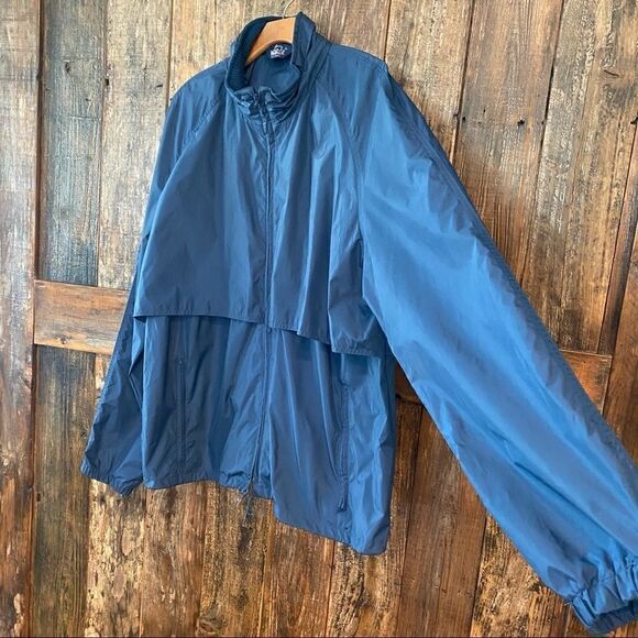 Woolrich Men’s XL Blue Nylon Utility Pockets Nylon Windbreaker - Picture 10 of 11